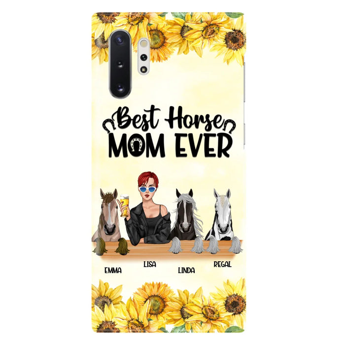 Custom Personalized Horse Mom Phone Case, Gift for Horse Lovers - Life Is Better With Horses