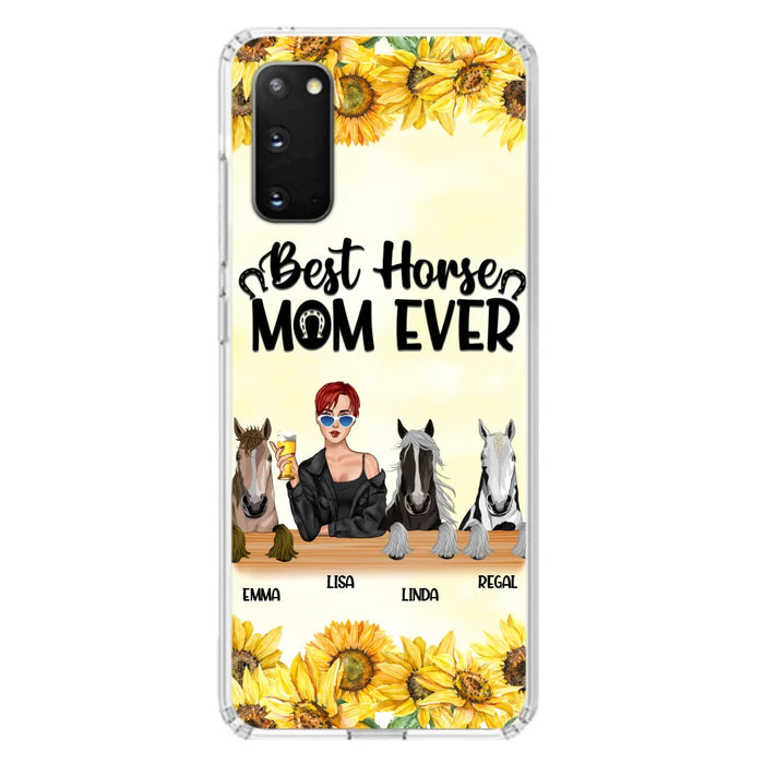 Custom Personalized Horse Mom Phone Case, Gift for Horse Lovers - Life Is Better With Horses