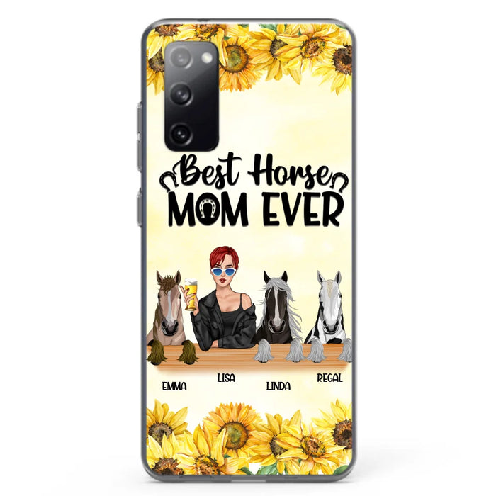 Custom Personalized Horse Mom Phone Case, Gift for Horse Lovers - Life Is Better With Horses