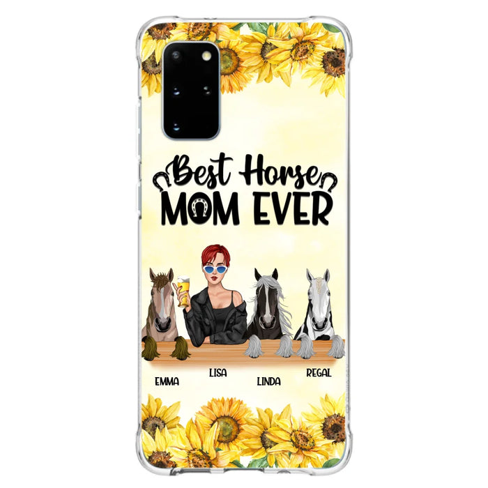 Custom Personalized Horse Mom Phone Case, Gift for Horse Lovers - Life Is Better With Horses