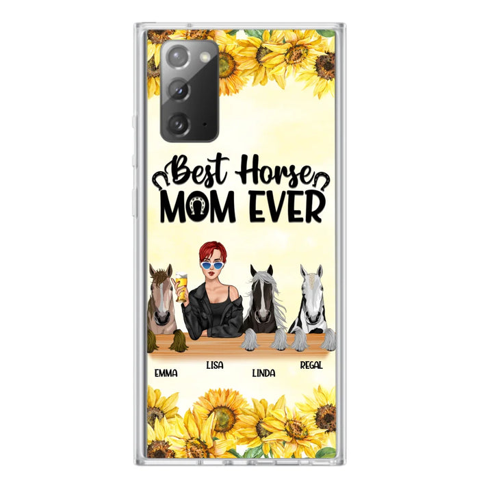 Custom Personalized Horse Mom Phone Case, Gift for Horse Lovers - Life Is Better With Horses