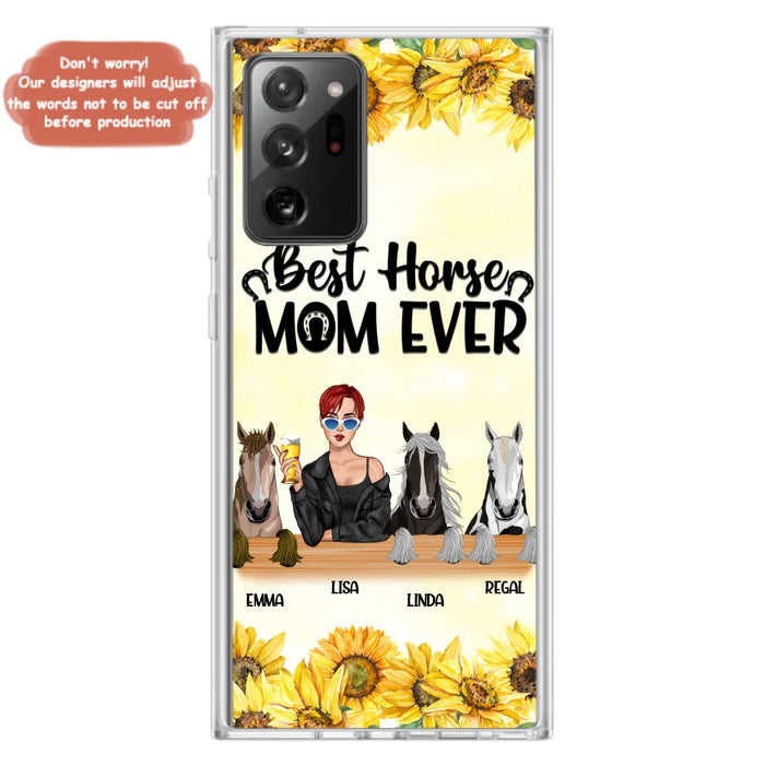 Custom Personalized Horse Mom Phone Case, Gift for Horse Lovers - Life Is Better With Horses