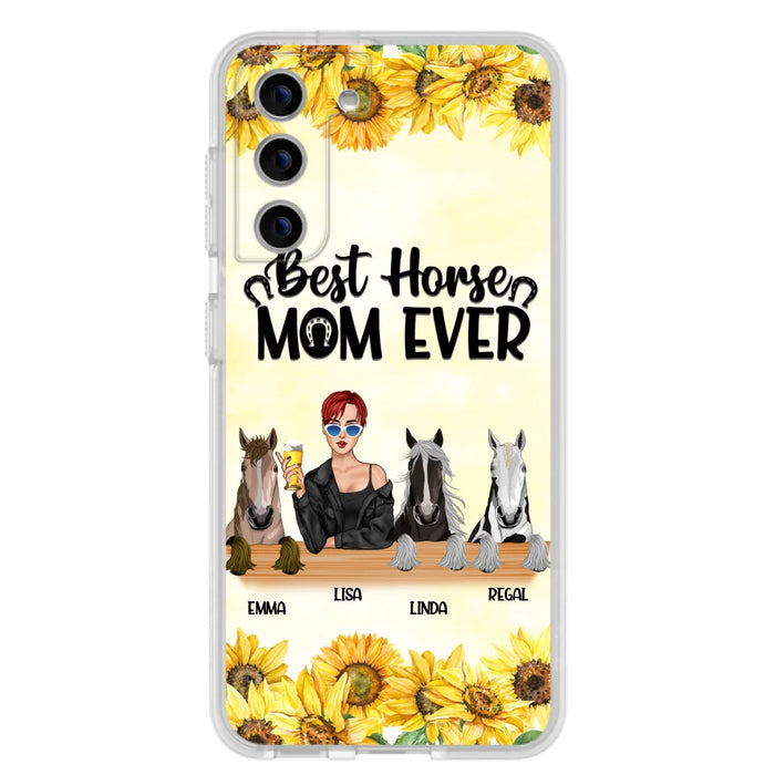 Custom Personalized Horse Mom Phone Case, Gift for Horse Lovers - Life Is Better With Horses