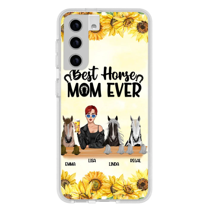 Custom Personalized Horse Mom Phone Case, Gift for Horse Lovers - Life Is Better With Horses