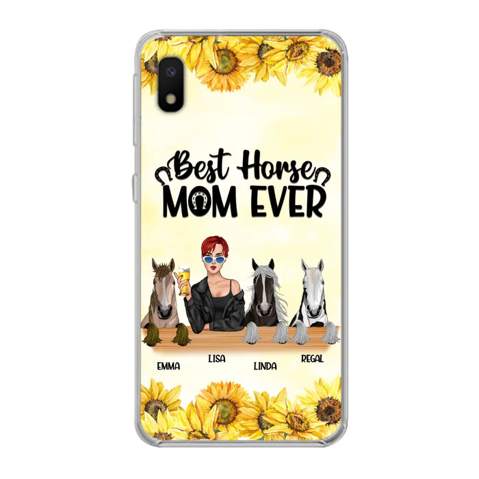 Custom Personalized Horse Mom Phone Case, Gift for Horse Lovers - Life Is Better With Horses