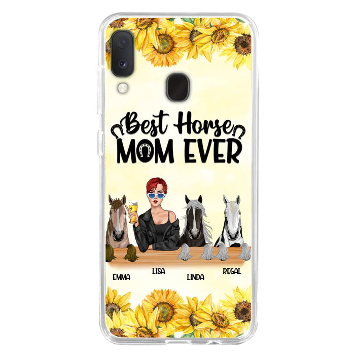 Custom Personalized Horse Mom Phone Case, Gift for Horse Lovers - Life Is Better With Horses