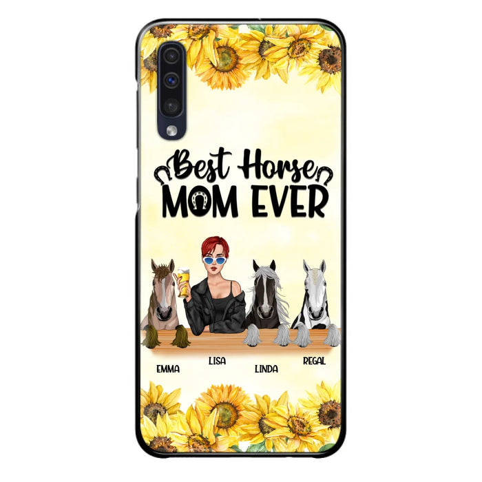 Custom Personalized Horse Mom Phone Case, Gift for Horse Lovers - Life Is Better With Horses