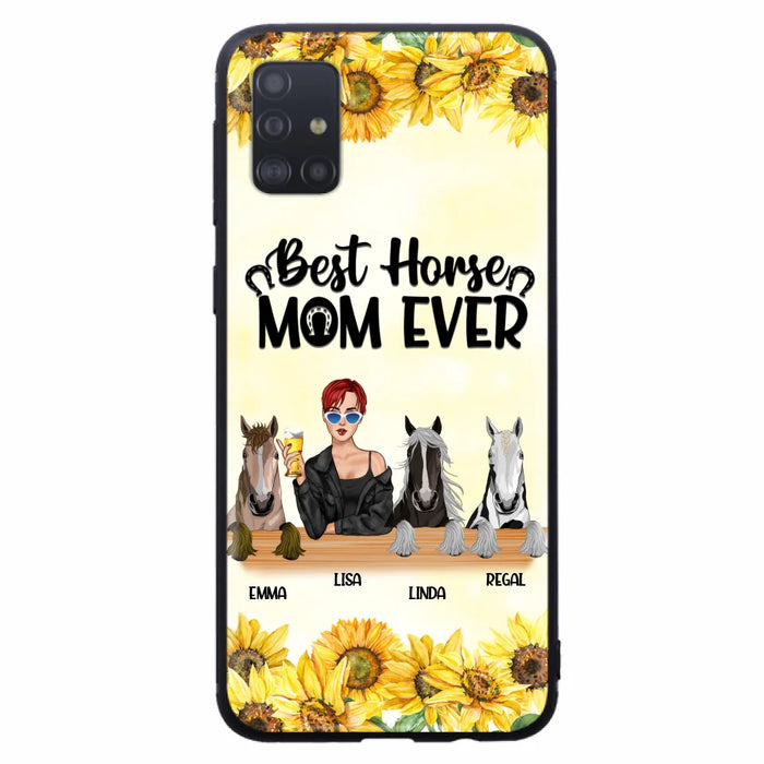 Custom Personalized Horse Mom Phone Case, Gift for Horse Lovers - Life Is Better With Horses