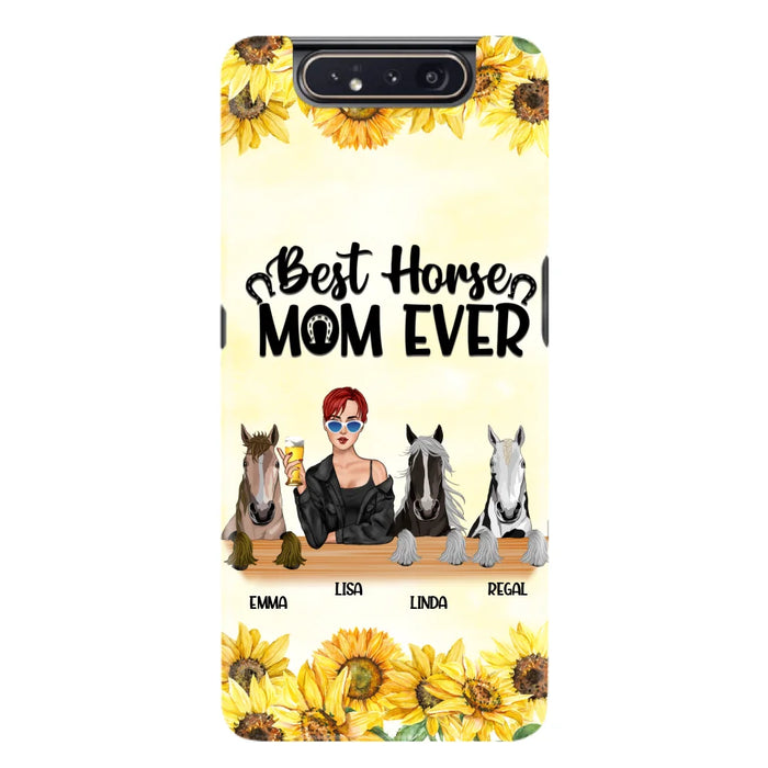 Custom Personalized Horse Mom Phone Case, Gift for Horse Lovers - Life Is Better With Horses