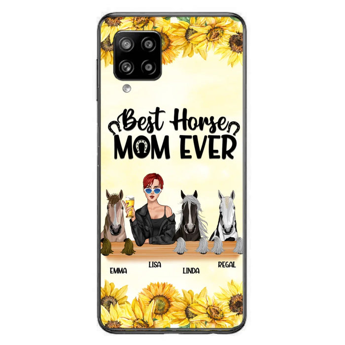 Custom Personalized Horse Mom Phone Case, Gift for Horse Lovers - Life Is Better With Horses