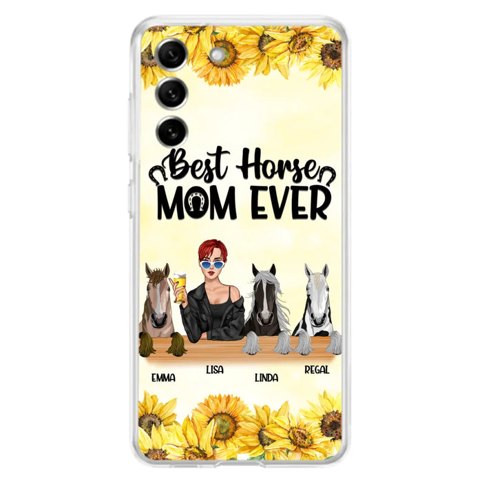 Custom Personalized Horse Mom Phone Case, Gift for Horse Lovers - Life Is Better With Horses