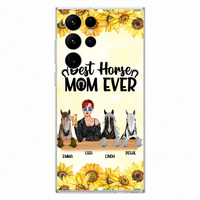 Custom Personalized Horse Mom Phone Case, Gift for Horse Lovers - Life Is Better With Horses