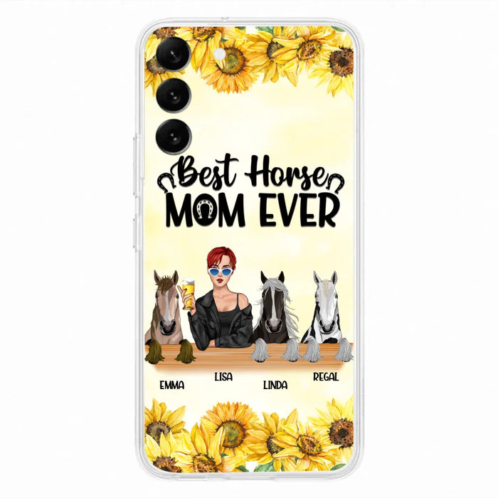 Custom Personalized Horse Mom Phone Case, Gift for Horse Lovers - Life Is Better With Horses