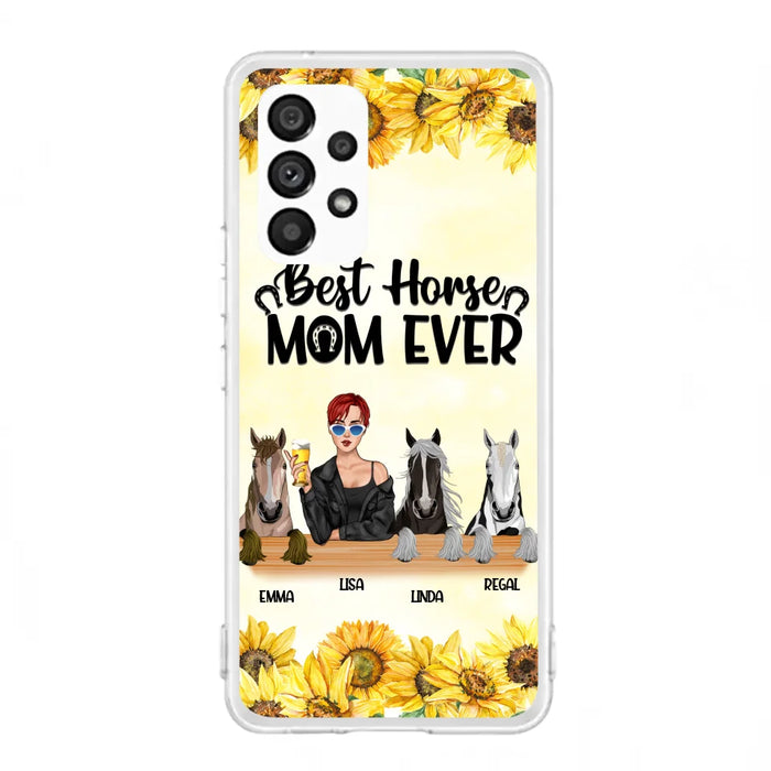 Custom Personalized Horse Mom Phone Case, Gift for Horse Lovers - Life Is Better With Horses