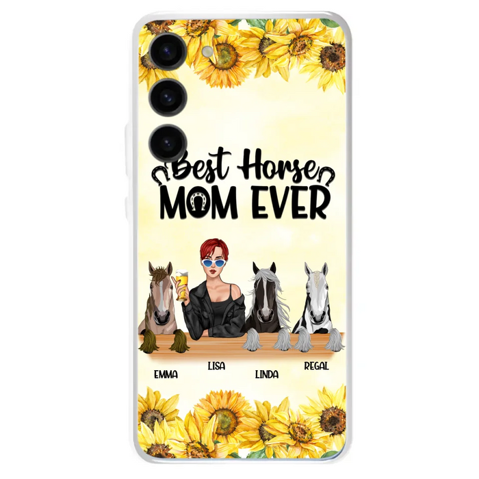 Custom Personalized Horse Mom Phone Case, Gift for Horse Lovers - Life Is Better With Horses