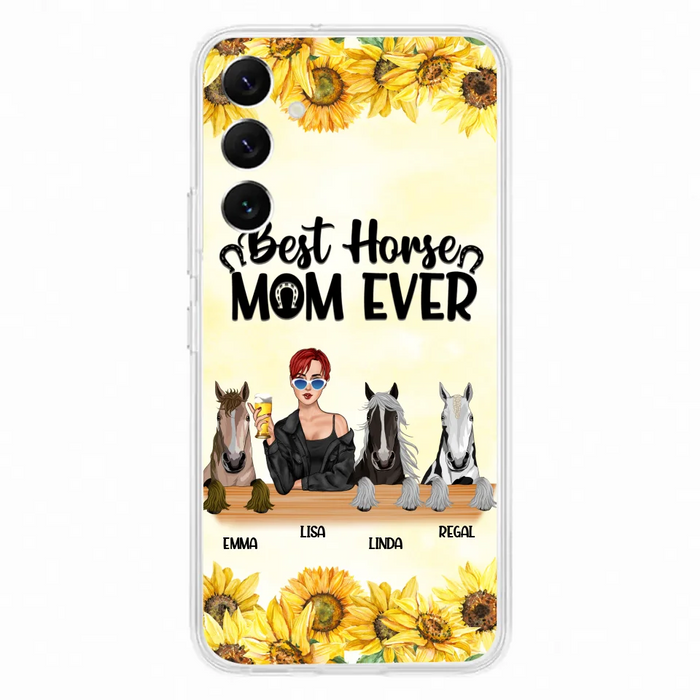 Custom Personalized Horse Mom Phone Case, Gift for Horse Lovers - Life Is Better With Horses