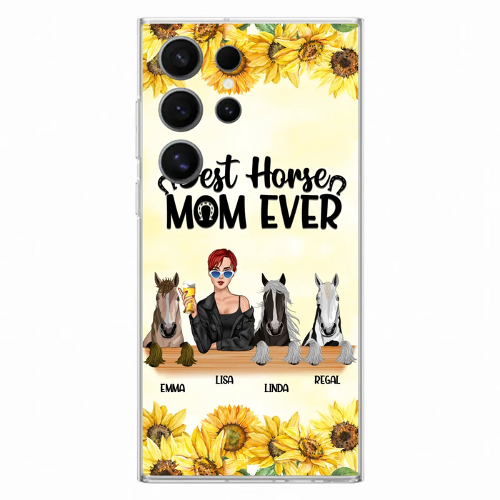 Custom Personalized Horse Mom Phone Case, Gift for Horse Lovers - Life Is Better With Horses