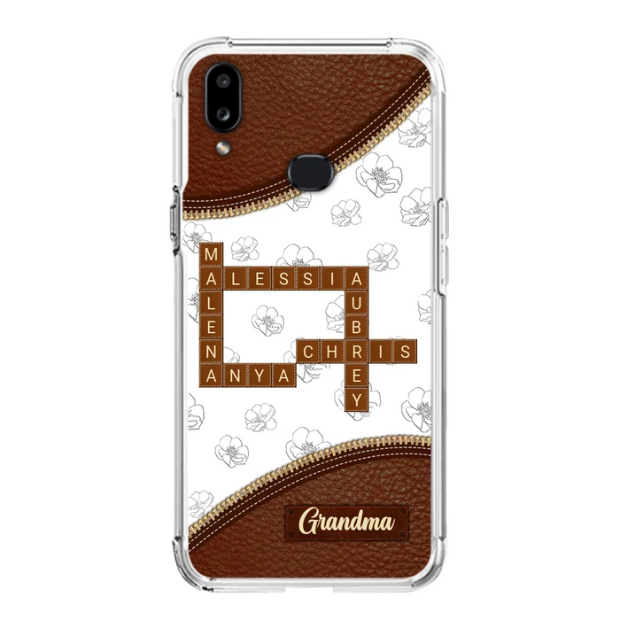 Custom Personalized Grandma Crossword iPhone/ Samsung Case - Gift Idea For Christmas/ Grandma