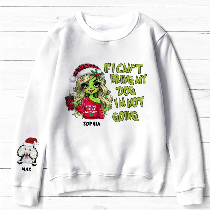 Custom Personalized If I Can't Bring My Dog I'm Not Going AOP Sweater - Up to 5 Dogs - Christmas Gift Idea For Dog Lover