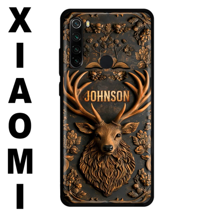 Custom Personalized Deer Hunting 3D Printed Effect  Phone Case - Gift Idea For Hunting Lover - Case For Xiaomi/ Oppo/ Huawei