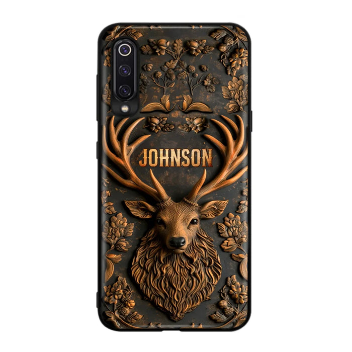 Custom Personalized Deer Hunting 3D Printed Effect  Phone Case - Gift Idea For Hunting Lover - Case For Xiaomi/ Oppo/ Huawei