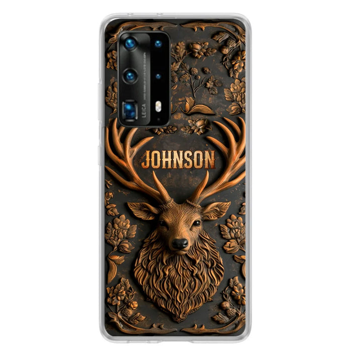 Custom Personalized Deer Hunting 3D Printed Effect  Phone Case - Gift Idea For Hunting Lover - Case For Xiaomi/ Oppo/ Huawei