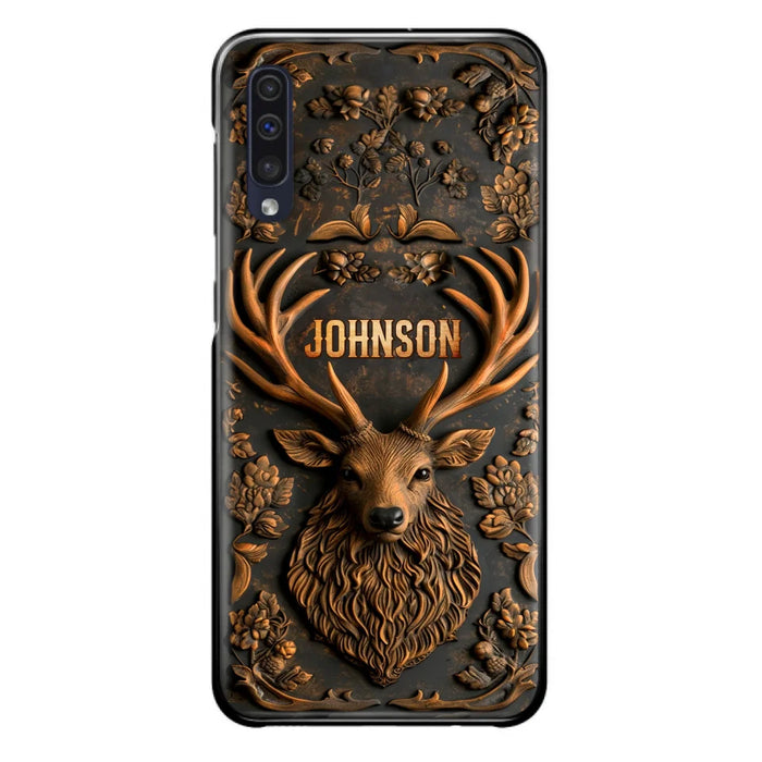 Custom Personalized Deer Hunting 3D Printed Effect Phone Case - Gift Idea For Hunting Lover - Case For iPhone/ Samsung