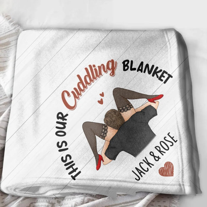 Custom Personalized Couple Fleece Throw/ Quilt Blanket - I Licked It So...It's Mine - Christmas Gift Idea For Couple