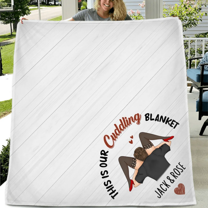 Custom Personalized Couple Fleece Throw/ Quilt Blanket - I Licked It So...It's Mine - Christmas Gift Idea For Couple