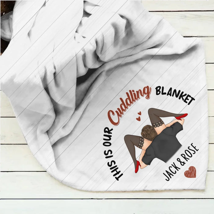 Custom Personalized Couple Fleece Throw/ Quilt Blanket - I Licked It So...It's Mine - Christmas Gift Idea For Couple