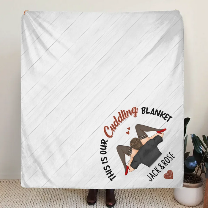 Custom Personalized Couple Fleece Throw/ Quilt Blanket - I Licked It So...It's Mine - Christmas Gift Idea For Couple