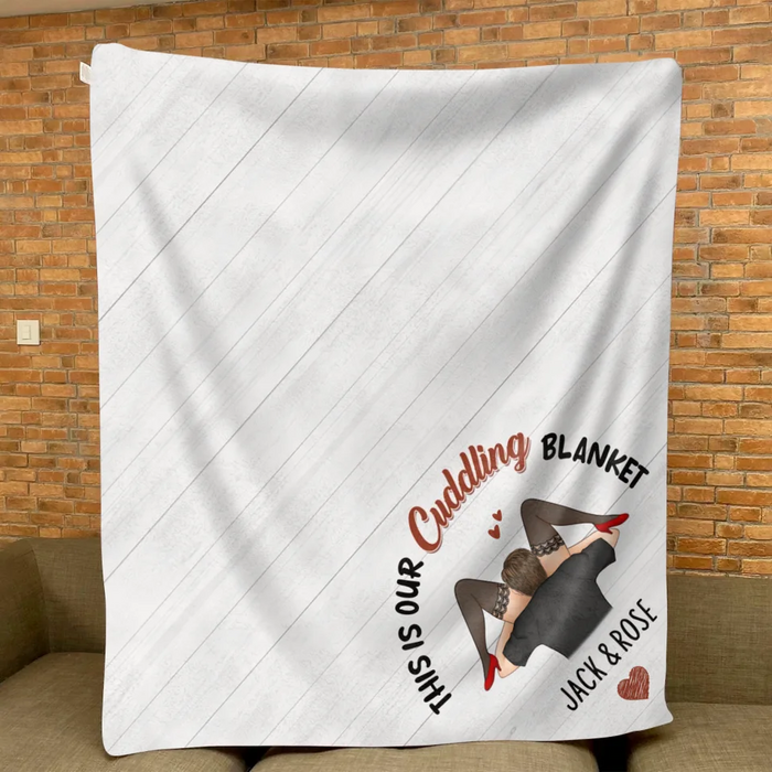 Custom Personalized Couple Fleece Throw/ Quilt Blanket - I Licked It So...It's Mine - Christmas Gift Idea For Couple