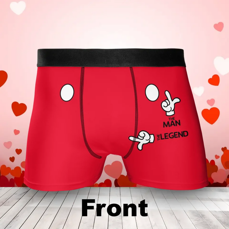 Funny Men's Boxer Briefs - Gift Idea For Men, Boyfriend, Husband - The Man The Legend