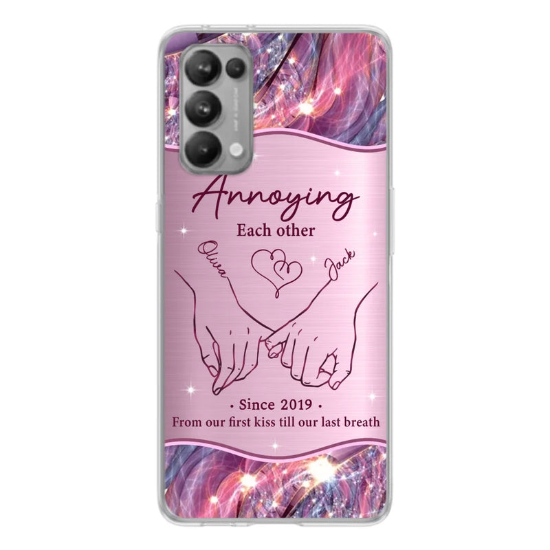 Custom Personalized Couple Phone Case For Xiaomi/ Oppo/ Huawei - Gift Idea For Couple - Annoying Each Other