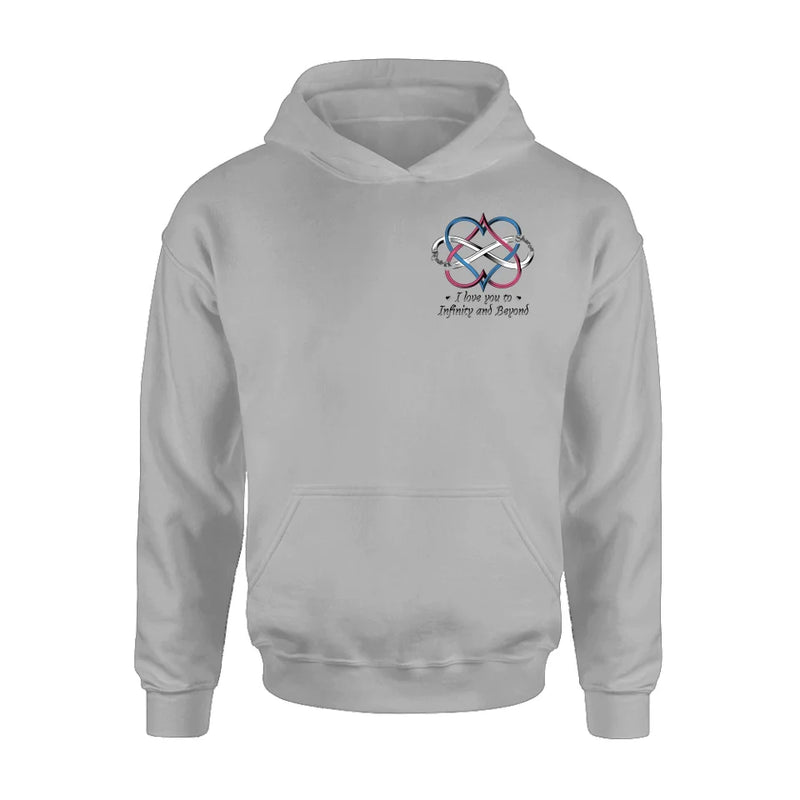 Personalized Couple T-shirt/Hoodie - Gift Idea For Couple - I Love You To Infinity And Beyond