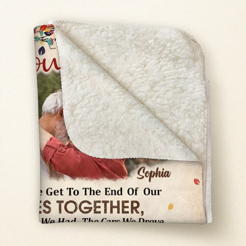 Personalized Old Couple Vintage Fleece Throw Blanket/Quilt - Upload Photo - Gift Idea For Couple - You & Me We Got This