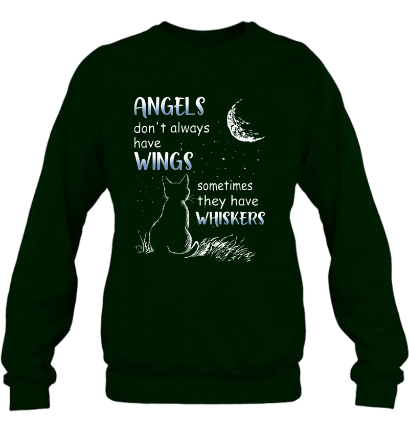 Personalized Dog/Cat T-shirt/Long Sleeve/Sweatshirt/Hoodie - Memorial Gift Idea For Pet Lover - Angels Don't Always Have Wings
