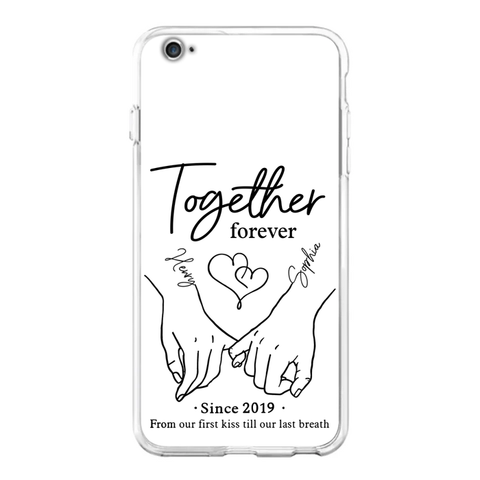 Custom Personalized Couple Phone Case For iPhone/ Samsung - Gift Idea For Couple - Together Forever