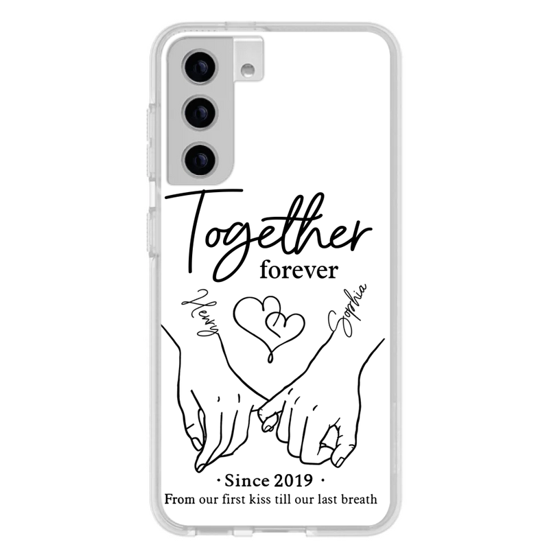 Custom Personalized Couple Phone Case For iPhone/ Samsung - Gift Idea For Couple - Together Forever