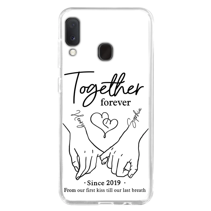 Custom Personalized Couple Phone Case For iPhone/ Samsung - Gift Idea For Couple - Together Forever