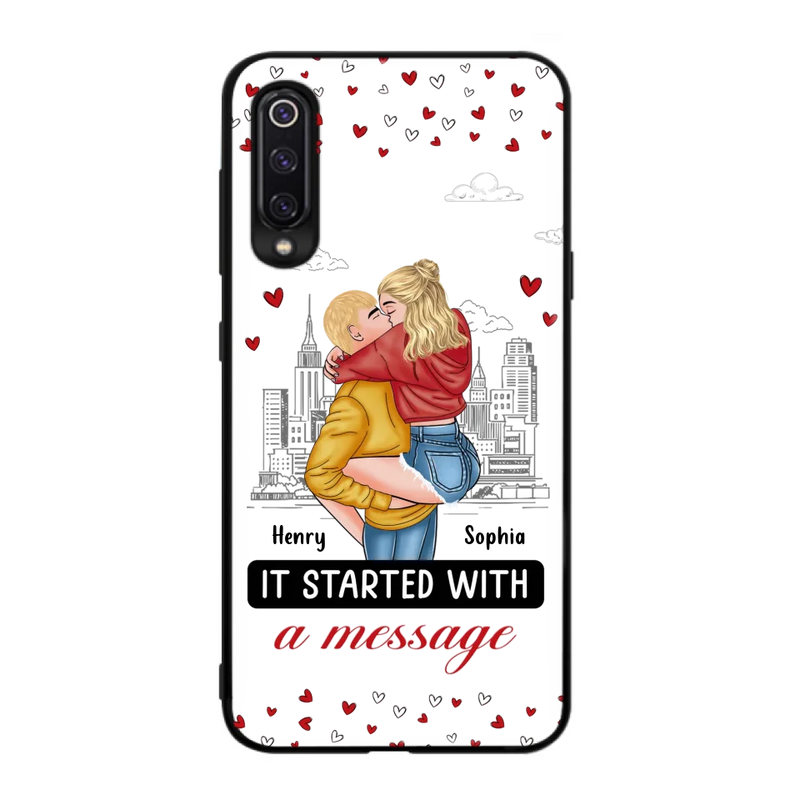 Custom Personalized Couple Phone Case For Xiaomi/ Oppo/ Huawei - Gift Idea For Couple - It Started With A Message