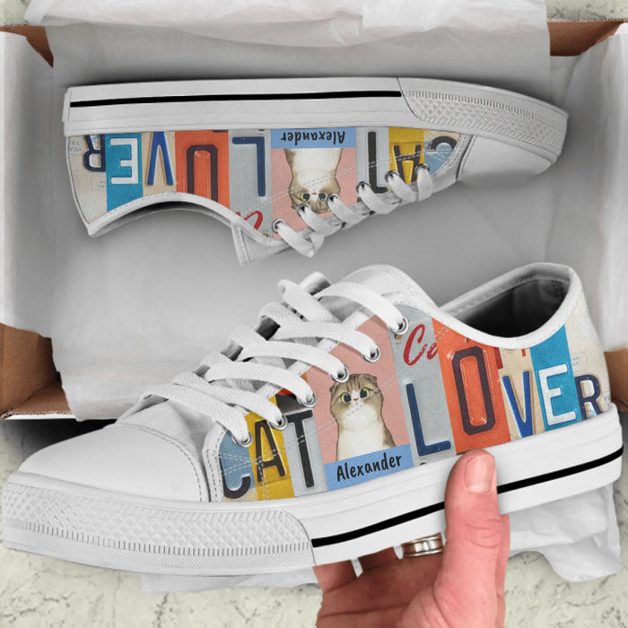 Personalized Cat Lover Sneakers - Gift Idea For Cat Lover - HPX4KX