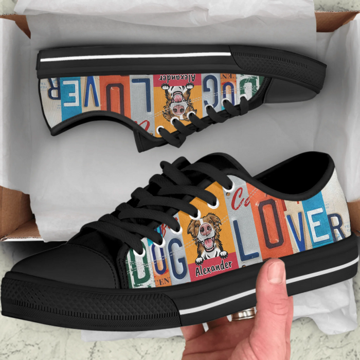 Personalized Dog Lover Sneakers - Gift Idea For Dog Lover - A13BAR