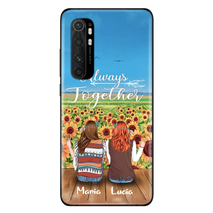 Personalized Hippie Friends Phone Case - Up to 3 Girls - Always Together - F8H385