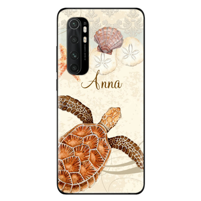 Custom Personalized Sea Turtle Phone Case - Best Gift For Turtle Lover's - Case For iPhone, Samsung and Xiaomi - DTJ0EN