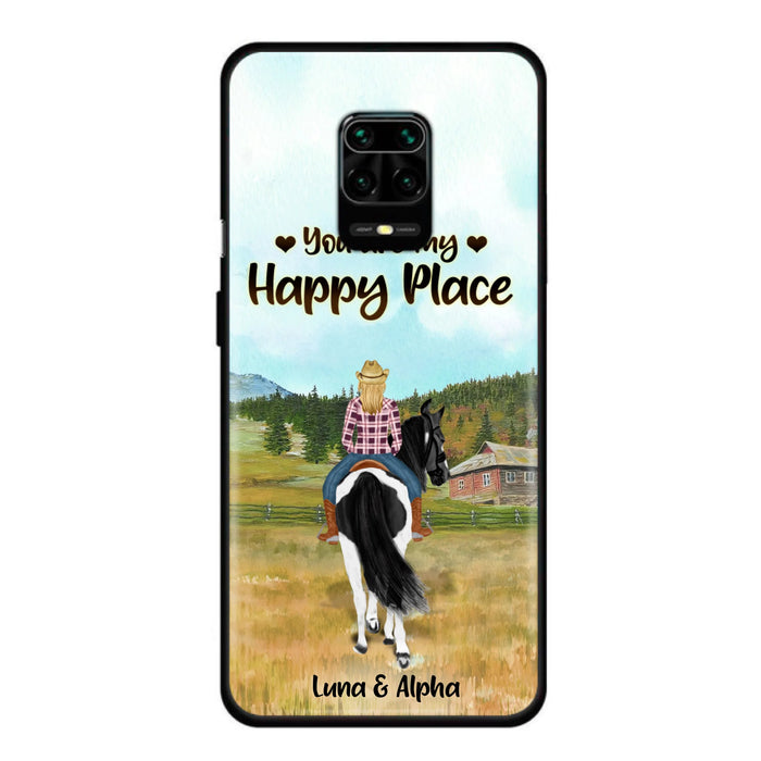 Custom Personalized Horse Riding Phone Case - You Are My Happy Place - Case Phone For Xiaomi, Oppo And Huawei