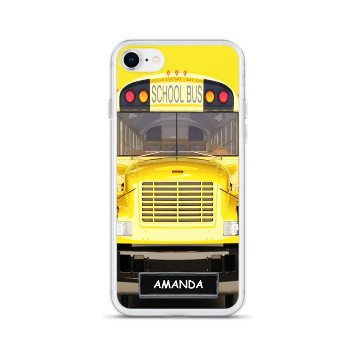 Personalized School Bus Phone Case - Gift Idea For School Bus Lovers - Case For iPhone, Samsung and Xiaomi