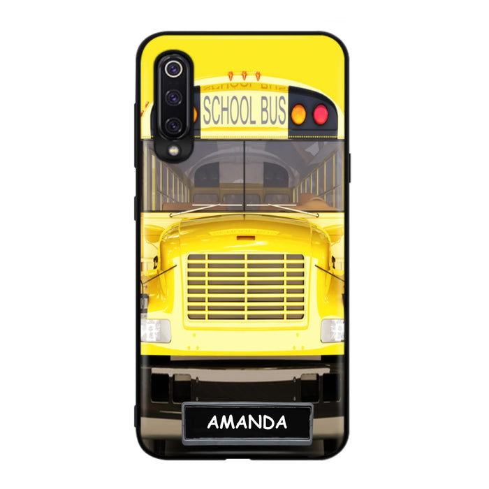 Personalized School Bus Phone Case - Gift Idea For School Bus Lovers - Case For iPhone, Samsung and Xiaomi