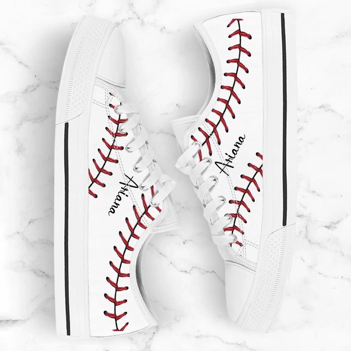 Custom Personalized Baseball Sneakers - Best Gift Idea For Baseball Lovers