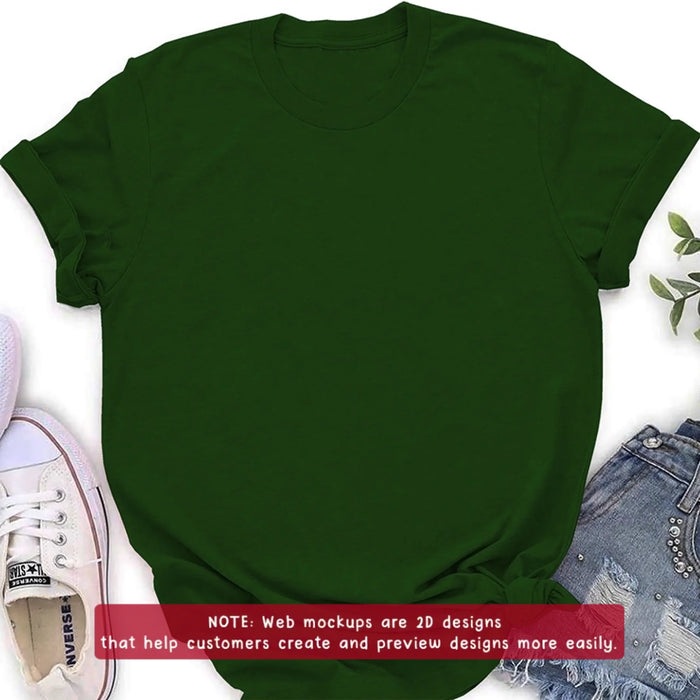 Personalized Portrait Dad Father Figure Embroidered T-Shirt - Gift Idea For Father's Day